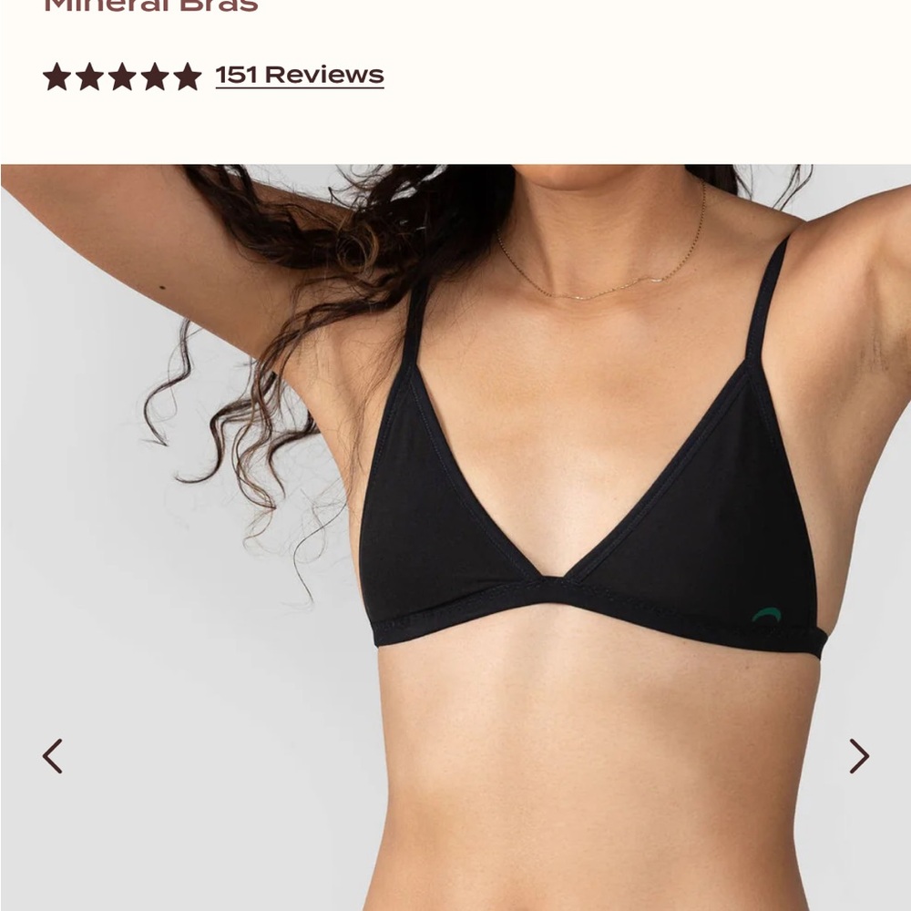 Huha Black String Bra